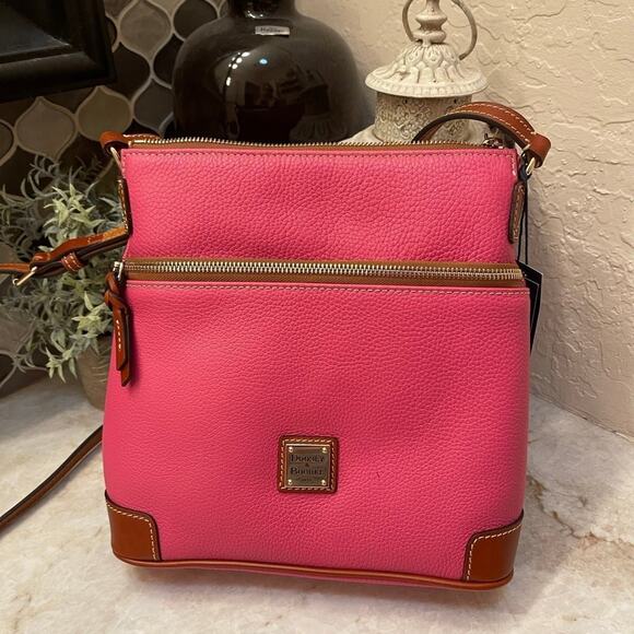 Dooney & Bourke pebbled leather crossbody PINK NWT   Rare color - Picture 11 of 15